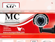 Tablet Screenshot of mcseguridad.com